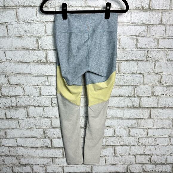 Outdoor Voices Leggings Colorblock Athletic Athleisure Crop High Rise Blue XS - Picture 2 of 4